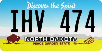 ND license plate IHV474