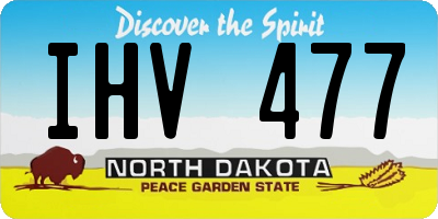 ND license plate IHV477