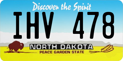 ND license plate IHV478