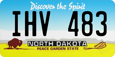 ND license plate IHV483