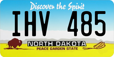ND license plate IHV485