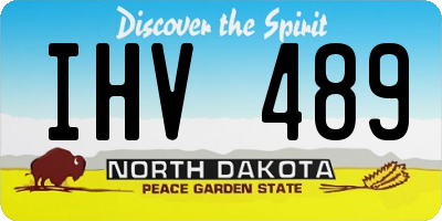 ND license plate IHV489