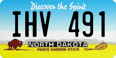 ND license plate IHV491