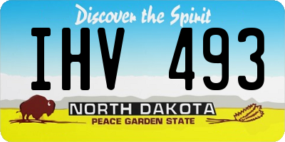 ND license plate IHV493