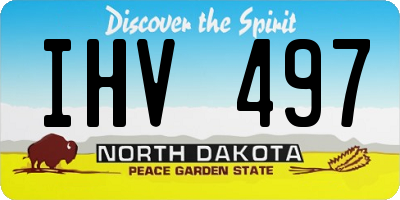 ND license plate IHV497
