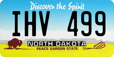 ND license plate IHV499