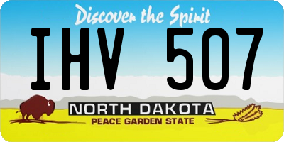 ND license plate IHV507