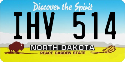 ND license plate IHV514