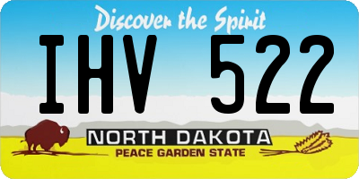 ND license plate IHV522