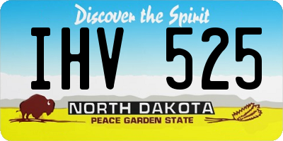 ND license plate IHV525