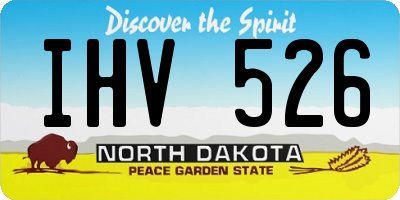 ND license plate IHV526