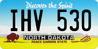 ND license plate IHV530