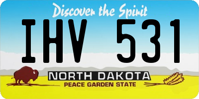 ND license plate IHV531