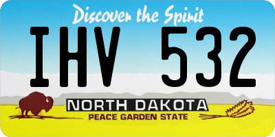 ND license plate IHV532
