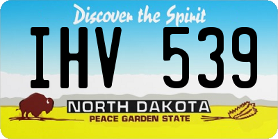 ND license plate IHV539