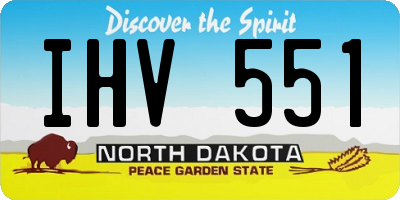 ND license plate IHV551