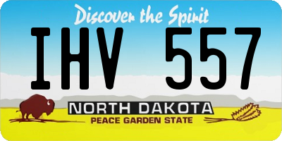 ND license plate IHV557