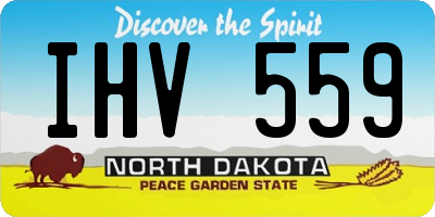 ND license plate IHV559