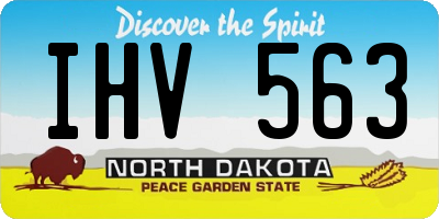 ND license plate IHV563