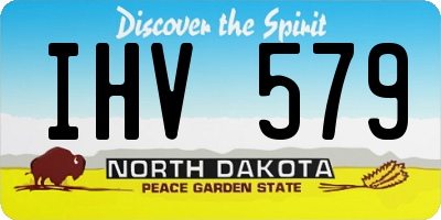 ND license plate IHV579
