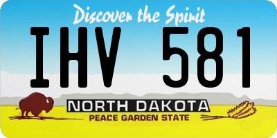 ND license plate IHV581