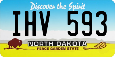 ND license plate IHV593