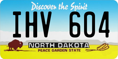 ND license plate IHV604