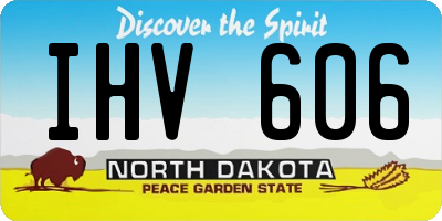 ND license plate IHV606