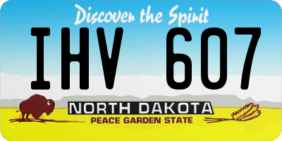 ND license plate IHV607