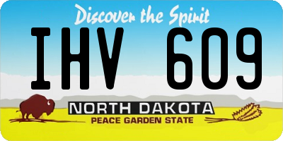 ND license plate IHV609