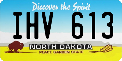 ND license plate IHV613
