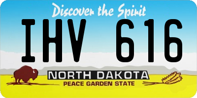 ND license plate IHV616