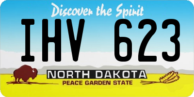 ND license plate IHV623