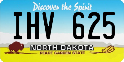 ND license plate IHV625