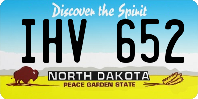 ND license plate IHV652