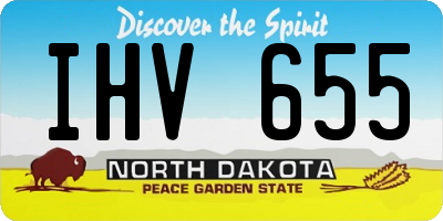 ND license plate IHV655