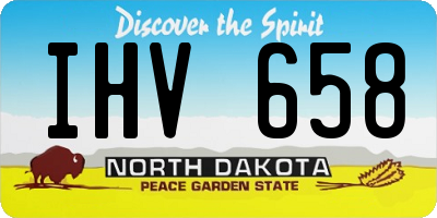 ND license plate IHV658