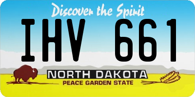 ND license plate IHV661