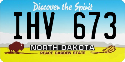 ND license plate IHV673