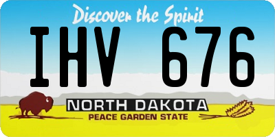 ND license plate IHV676
