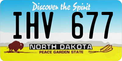 ND license plate IHV677