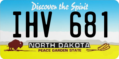 ND license plate IHV681
