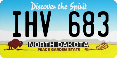 ND license plate IHV683