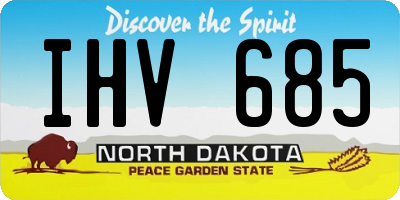 ND license plate IHV685