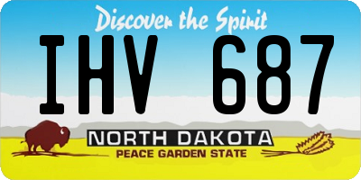 ND license plate IHV687
