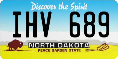 ND license plate IHV689