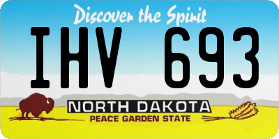 ND license plate IHV693