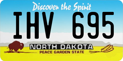 ND license plate IHV695