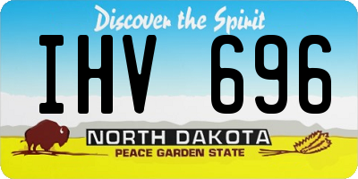 ND license plate IHV696