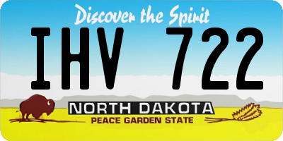 ND license plate IHV722